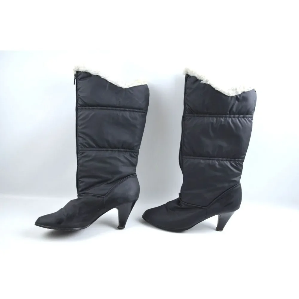 Danelle Snow Boots Womens 9 M Yukon Water Repellant‎ Blue Fur Lined Heeled